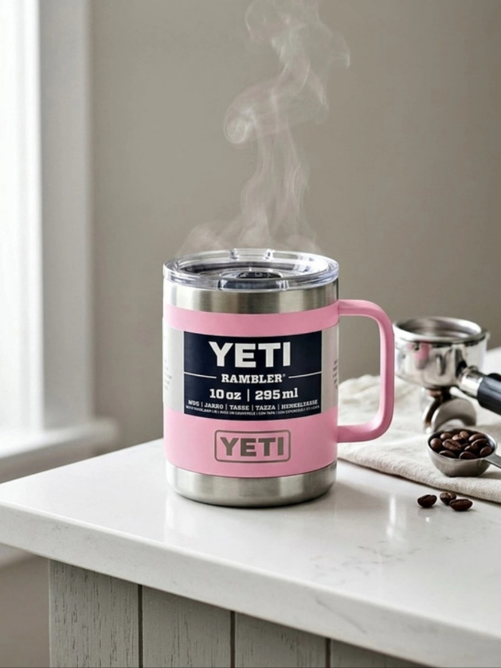 YETI Rambler Mug 10 oz Pink Mug Like New